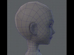base mesh man character v02 3D Model