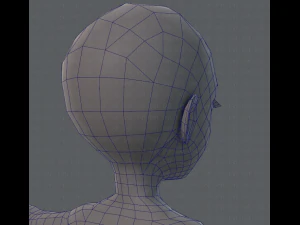 base mesh man character v02 3D Model