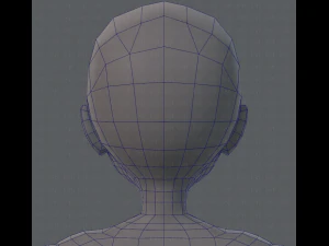 base mesh man character v02 3D Model