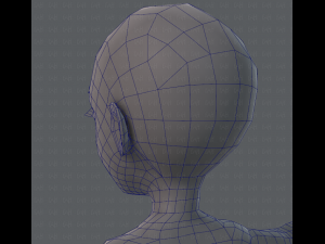 base mesh man character v02 3D Model