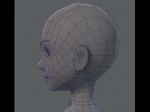 base mesh man character v02 3D Model