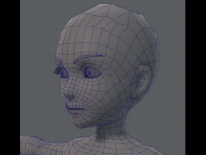 base mesh man character v02 3D Model