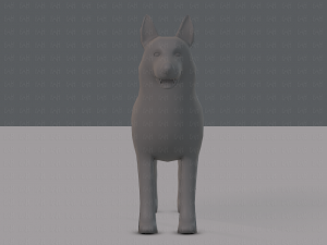 dog base for game 3D Model