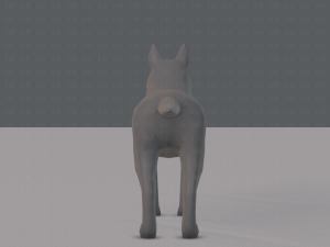 dog base for game 3D Model