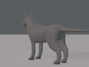 dog base for game 3D Model
