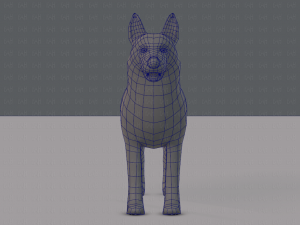 dog base for game 3D Model