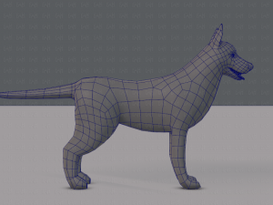 dog base for game 3D Model