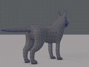 dog base for game 3D Model