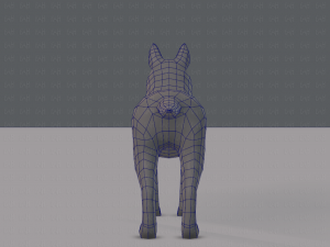 dog base for game 3D Model