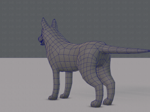 dog base for game 3D Model