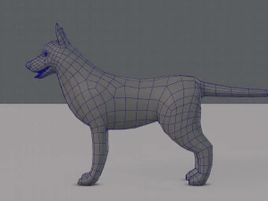dog base for game 3D Model
