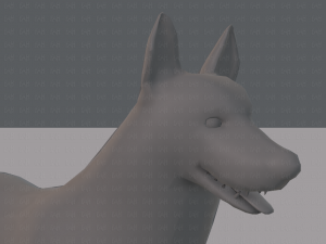 dog base for game 3D Model