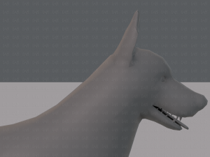 dog base for game 3D Model