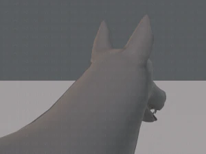 dog base for game 3D Model