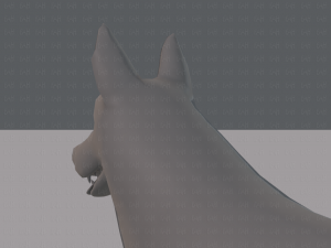 dog base for game 3D Model