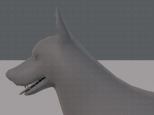 dog base for game 3D Model
