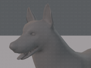 dog base for game 3D Model