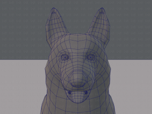 dog base for game 3D Model