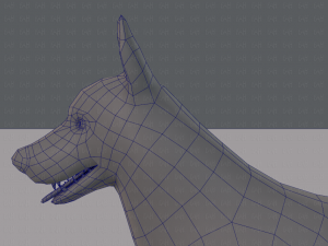 dog base for game 3D Model