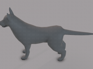 dog base for game 3D Model