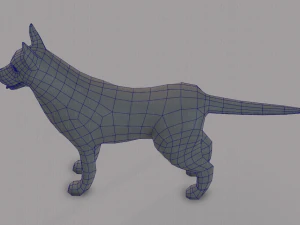 dog base for game 3D Model
