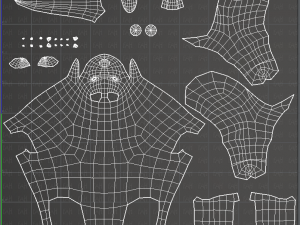 dog base for game 3D Model