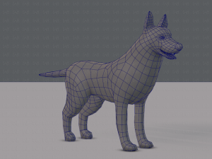 dog base for game 3D Model