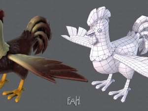 kresk&oacute;wka kurczak basev02 Model 3D