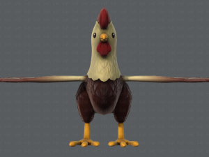 chicken cartoon basev02 3D Модель