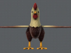 chicken cartoon basev02 3D Model
