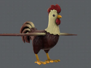chicken cartoon basev02 3D Model