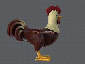 chicken cartoon basev02 3D Модель