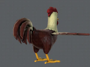 chicken cartoon basev02 3D Model