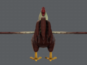 chicken cartoon basev02 3D Модель