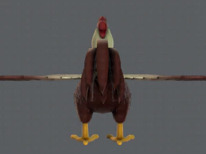 chicken cartoon basev02 3D Model