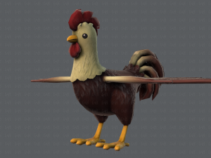 chicken cartoon basev02 3D Модель