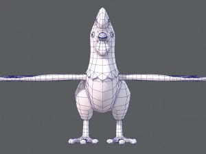 chicken cartoon basev02 3D Model