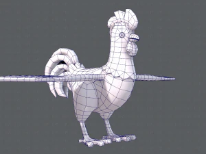 chicken cartoon basev02 3D Model