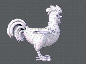 chicken cartoon basev02 3D Модель