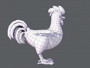 chicken cartoon basev02 3D Model