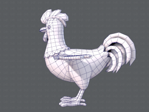 chicken cartoon basev02 3D Модель