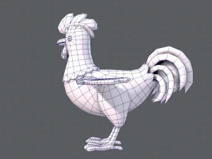 chicken cartoon basev02 3D Model
