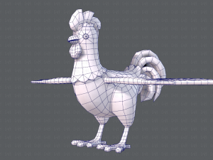 chicken cartoon basev02 3D Модель