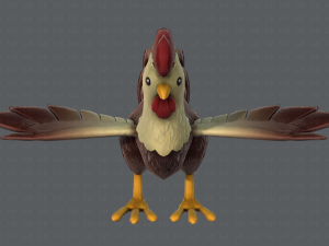 chicken cartoon basev02 3D Модель