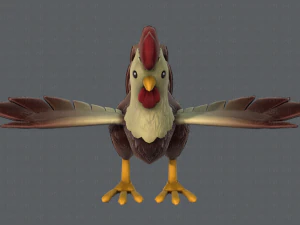 chicken cartoon basev02 3D Model