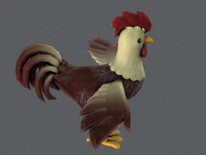 chicken cartoon basev02 3D Model