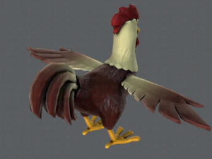 chicken cartoon basev02 3D Model