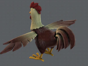 chicken cartoon basev02 3D Model