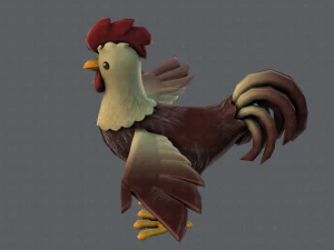 chicken cartoon basev02 3D Model