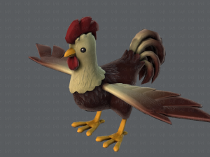 chicken cartoon basev02 3D Модель